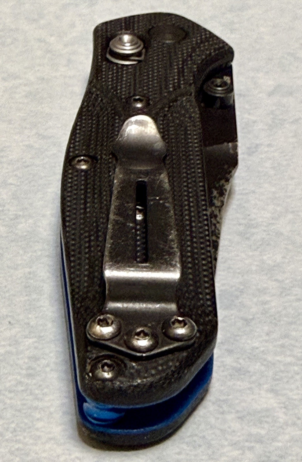 Benchmade 945BK-1 Mini Osborne Axis Reverse Tanto S30V Black/Blue G10