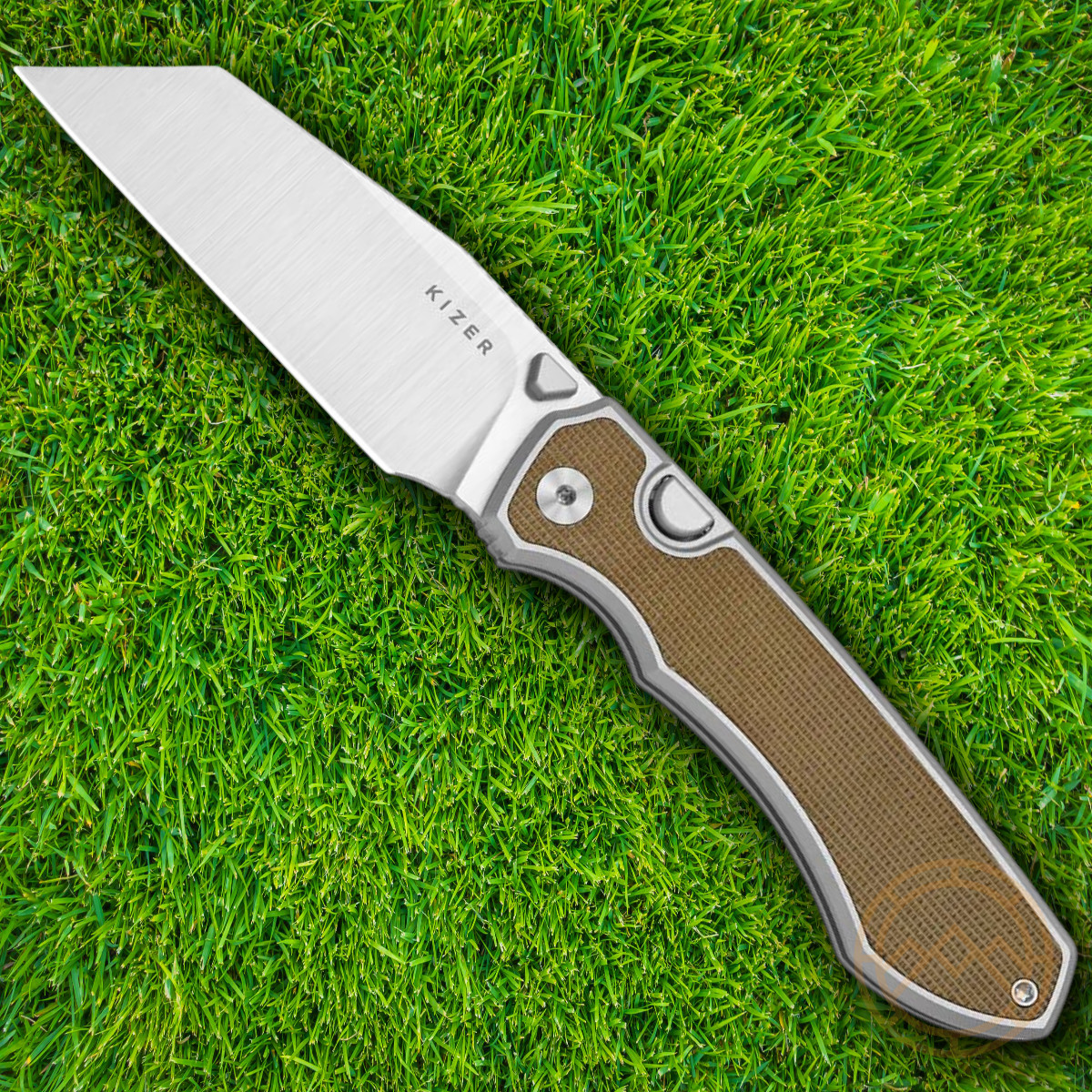 Kizer Cutlery Folding Knife 3.38″ S45VN Steel Blade Aluminum/Micarta Handle