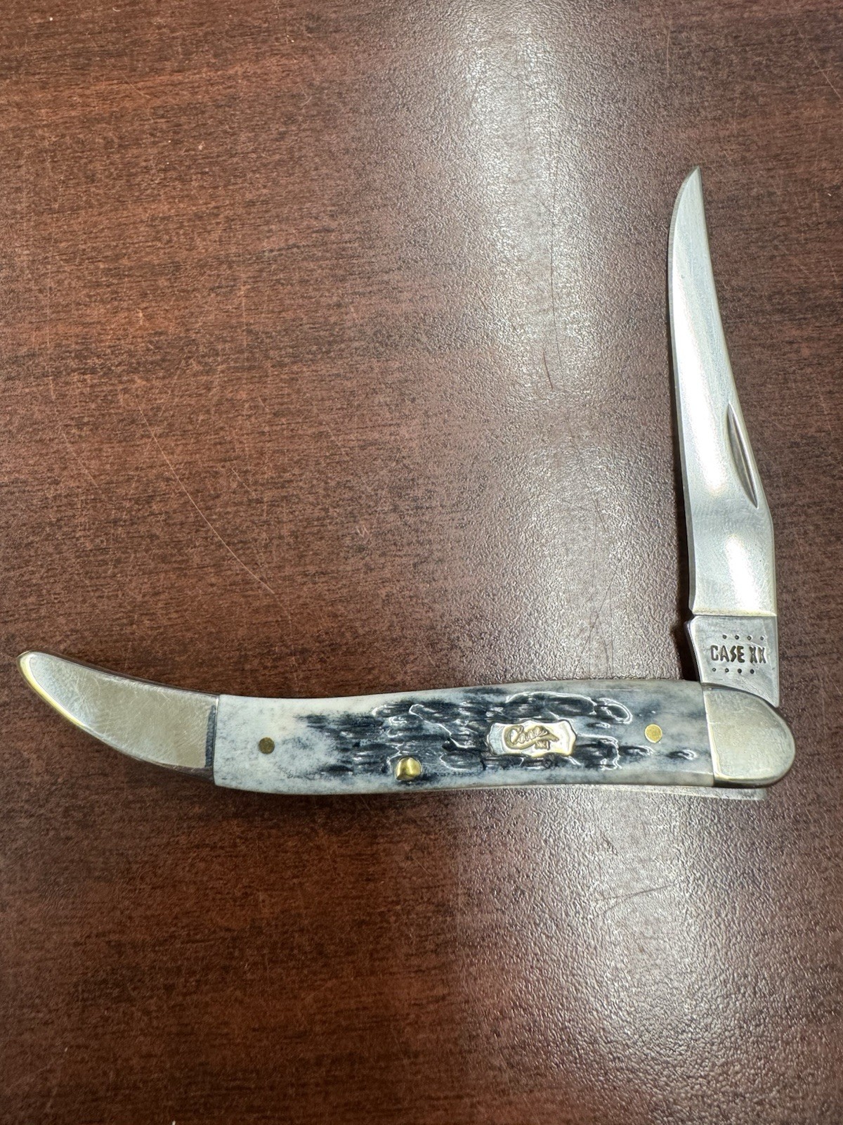Case Knife Pocket Worn Mediterranean Blue None Medium Texas Toothpick