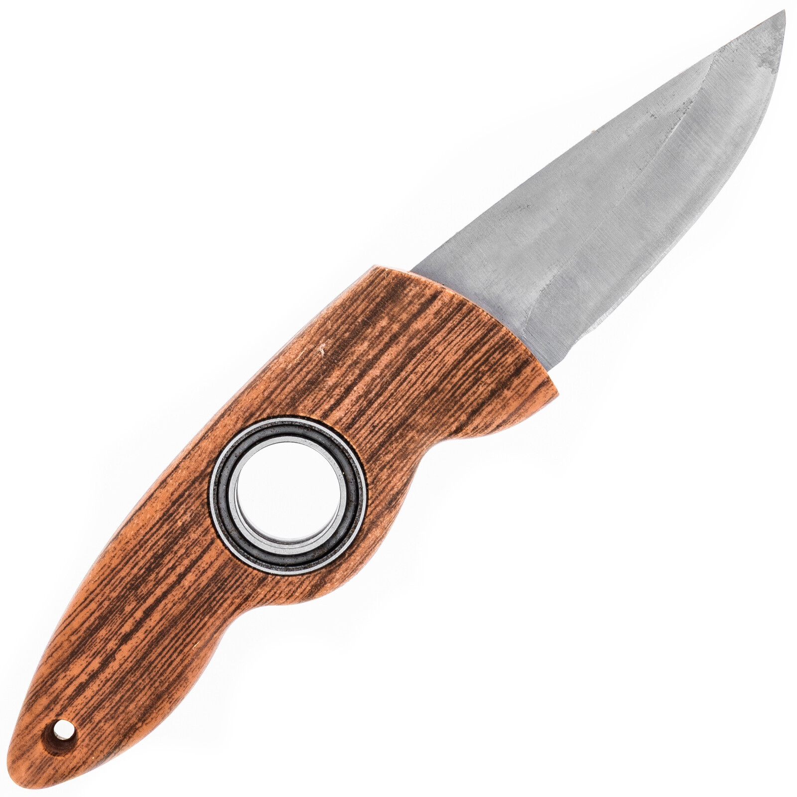 ASR Outdoor 7.5 Inch Drop Point Fixed Blade Knife with Finger Hole