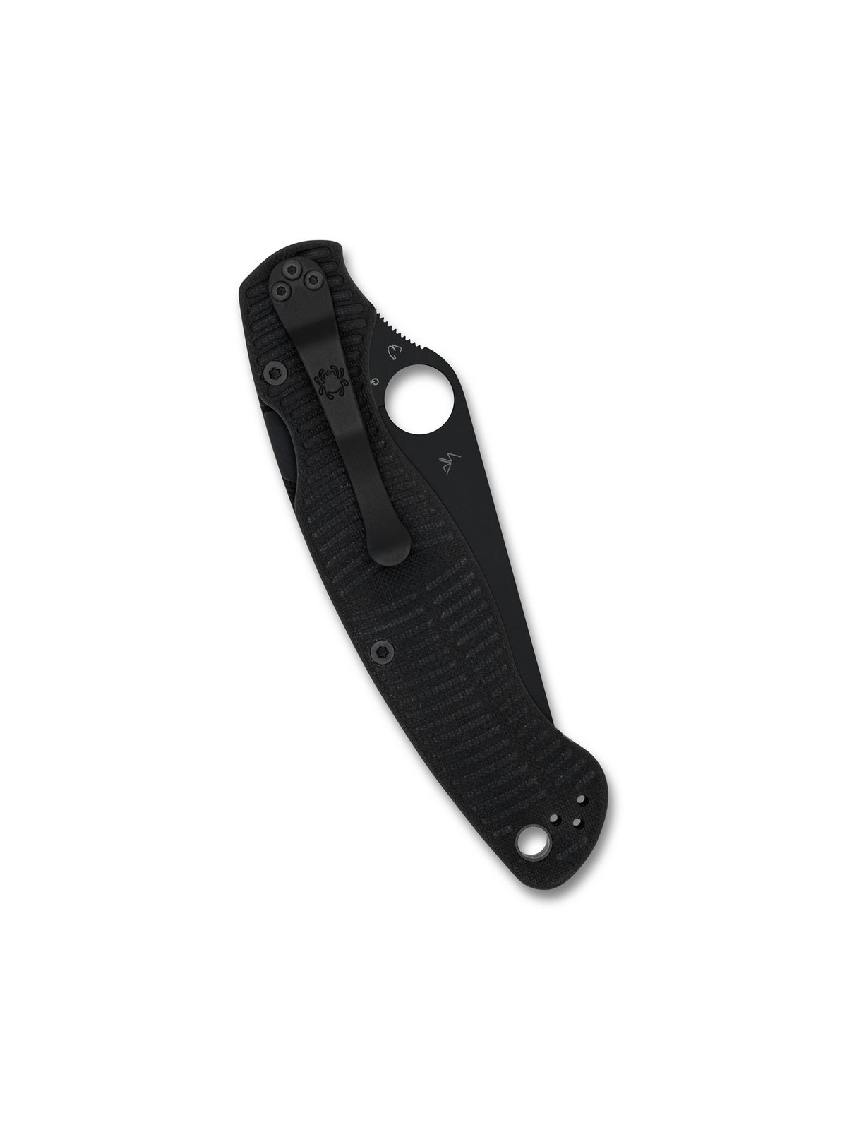 Spyderco Military 2 Salt Knife C36GMCBKP2 Black MagnaCut PlainEdge Blade G-10