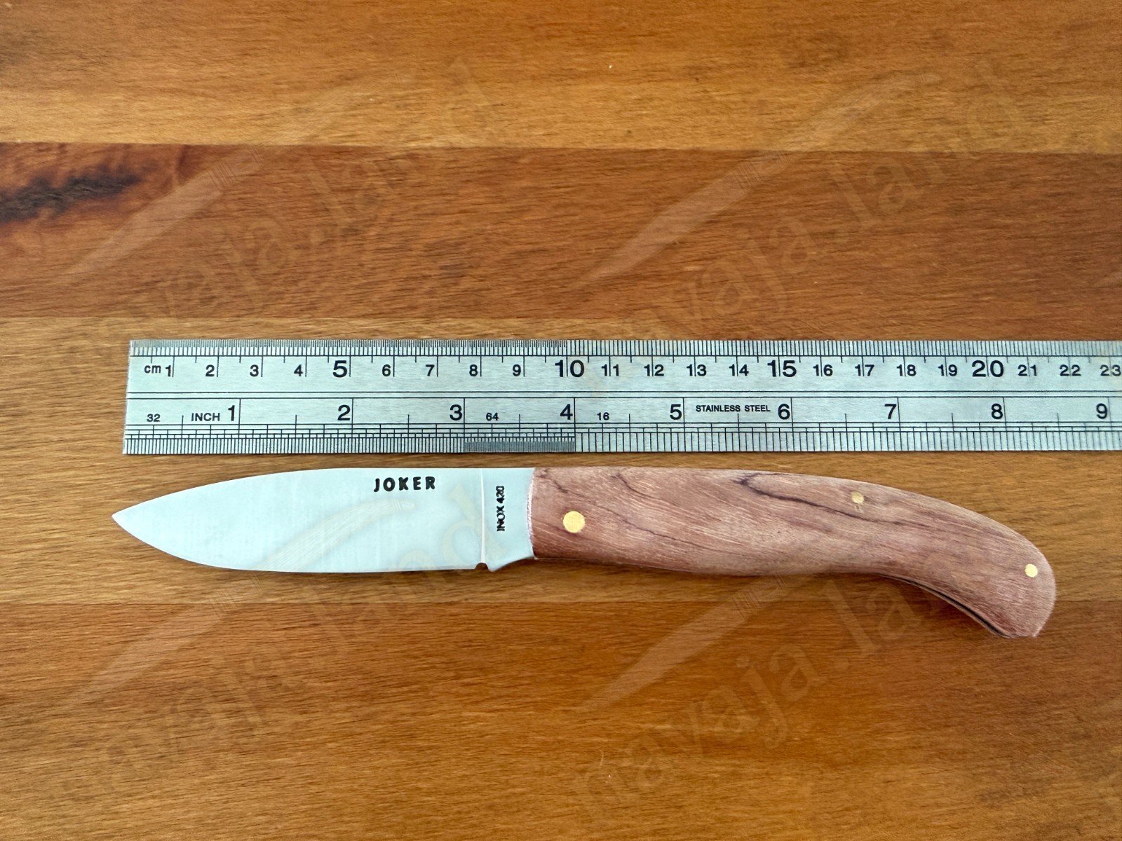 3.54” Joker Camping Folding Knife (Bubinga Wood Handle) 420 Steel – From Spain
