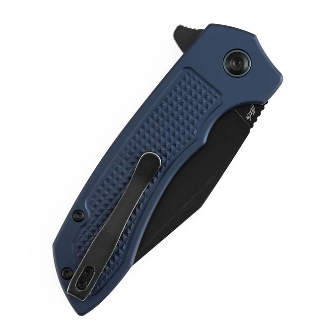 Tenable Knives Entity Blue Aluminum Folding 14C28N Pocket Knife B1036F5