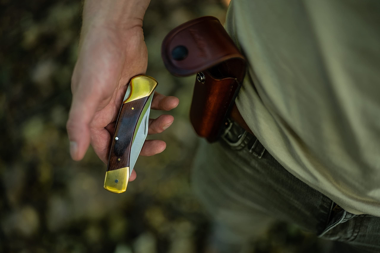 Uncle Henry LB7 Bear Paw Traditional Lockback Pocket Knife with 3.7in Clip Point