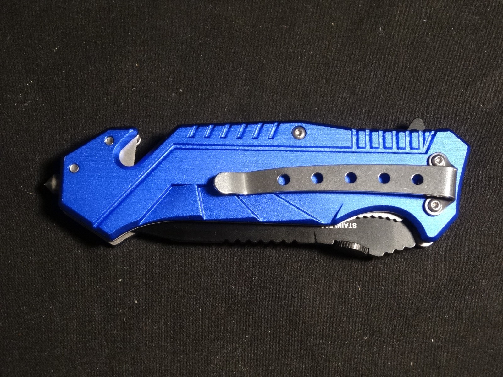 United States Navy Seal YC-501N Tactical Folding Knife With Dog Tag