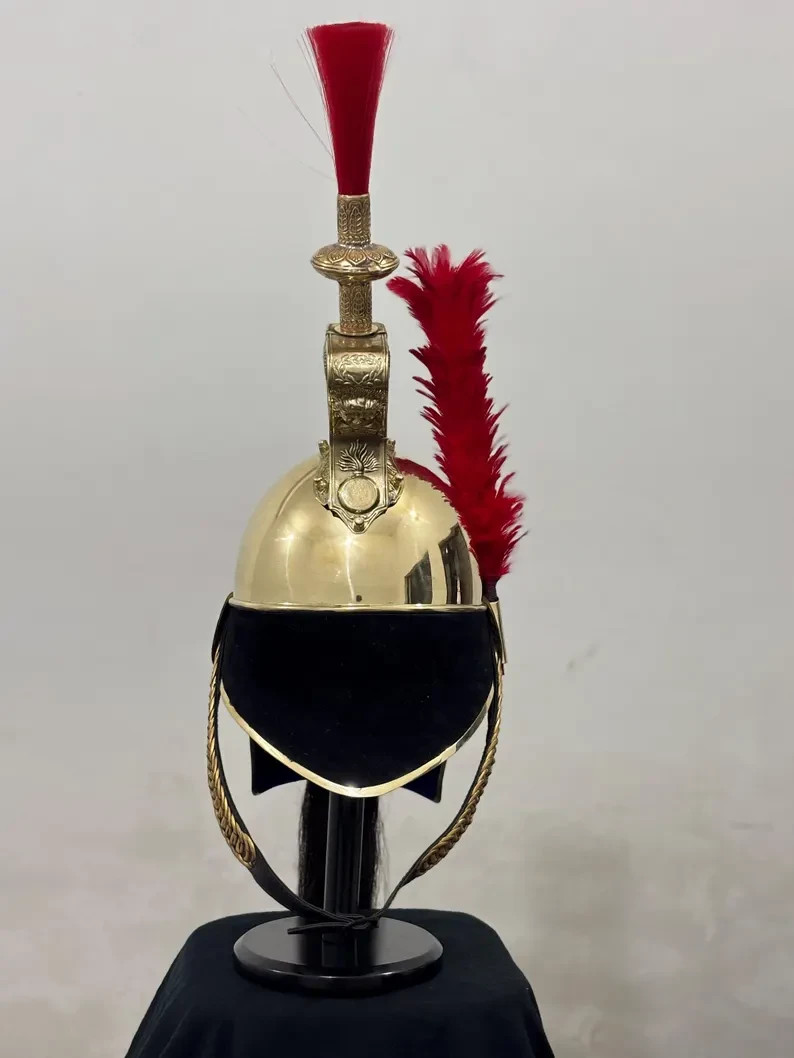 Medieval Authentic LOOK of French Cuirassier Helmet Handcrafted Military Coll