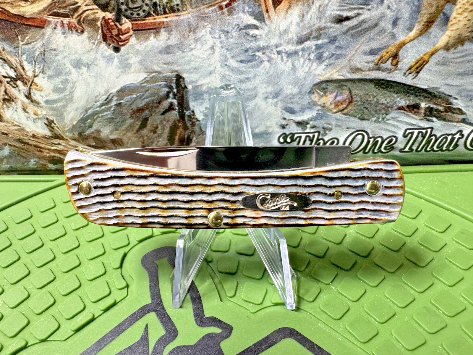 2025 Case Tin Roof Sod Buster Jr. Burnt Gray Bone Rogers Corn Cob Jig 6137 – New