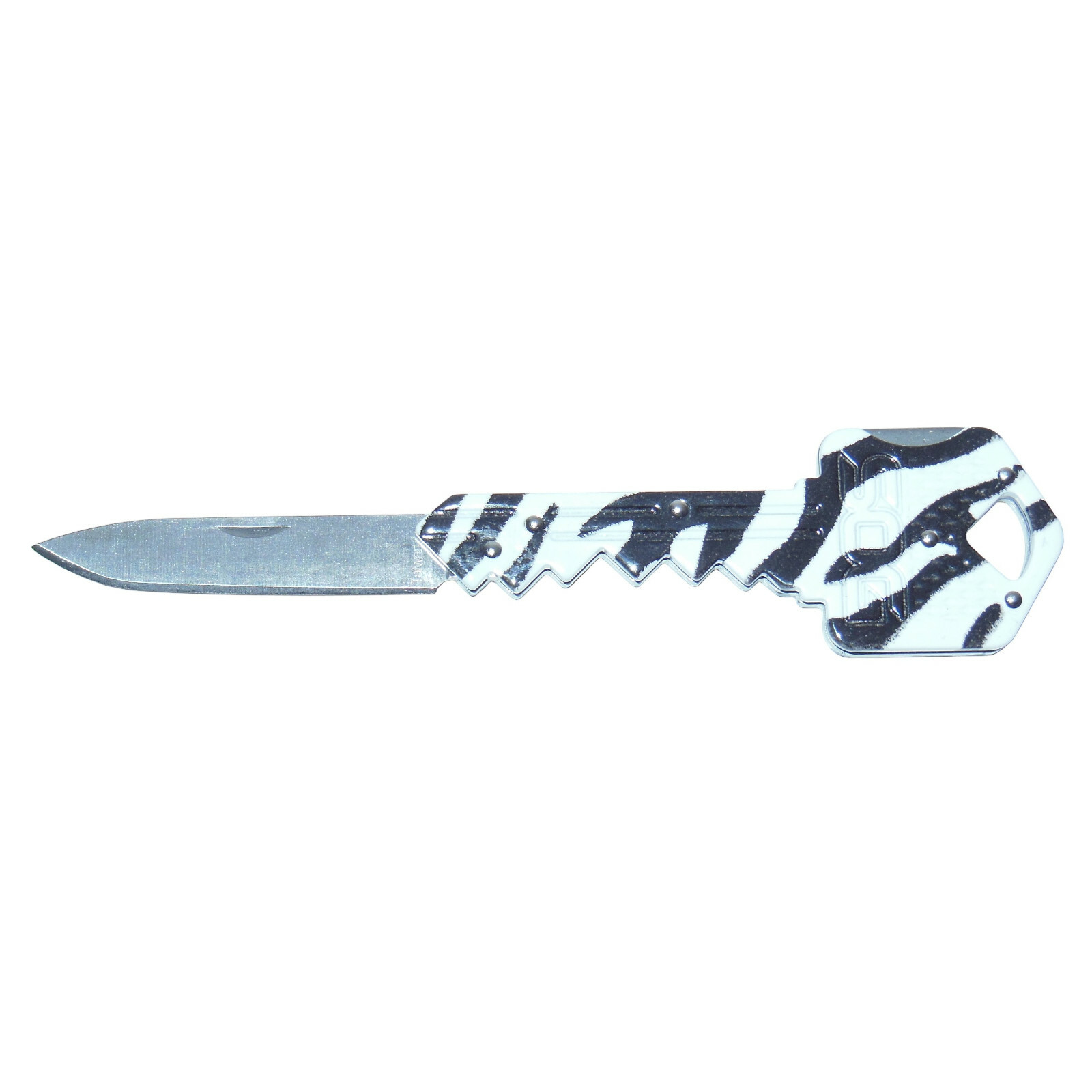 New SOG Key Shape Knife Zebra 1,5″ Straight Pen Blade Stainless Steel Lockback