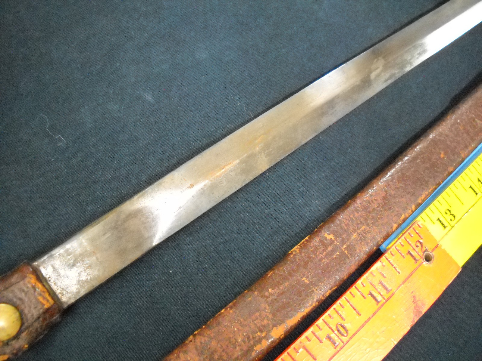 18th Century Small Short Sword Hand Forged Leather Wrapped High Carbon Steel