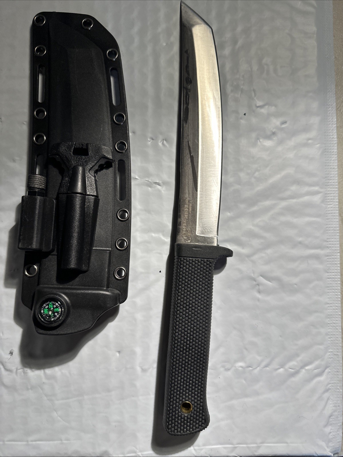 Cold Steel 49LRT Recon Tanto Fixed 7″ SK-5 Blade,Sheath (Blade Silver Color) New