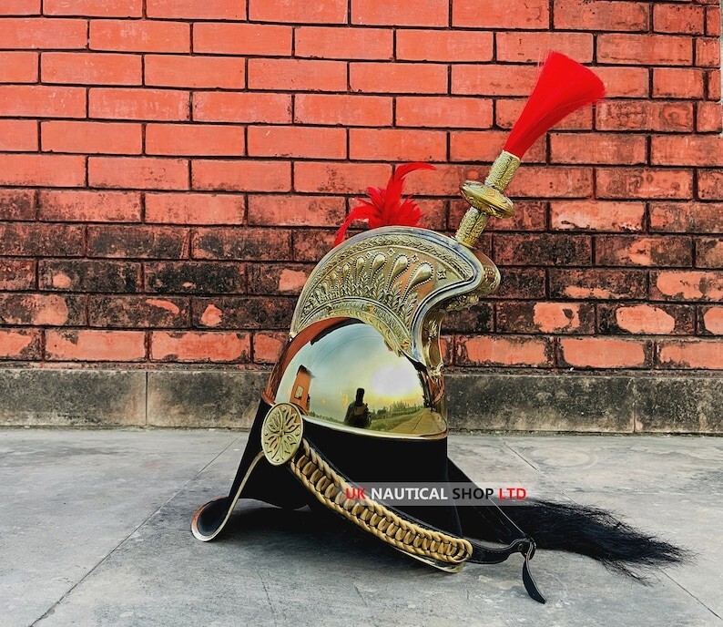 Napoleon Brass Helmet – Pickelhaube Napoleon Helmet – French 1st Empire Cavalry