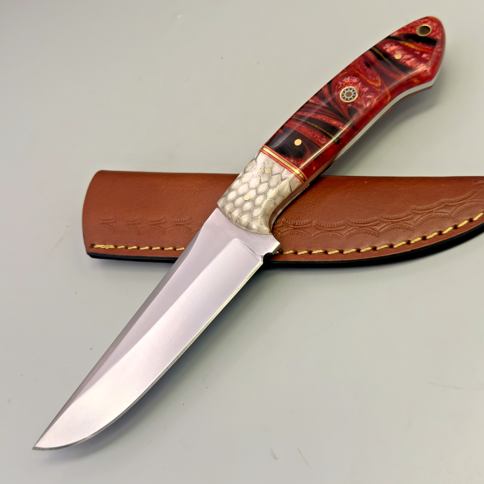 10” Sandvik Steel Hunting Skinner Knife – Custom Fixed Blade – Gift for Men
