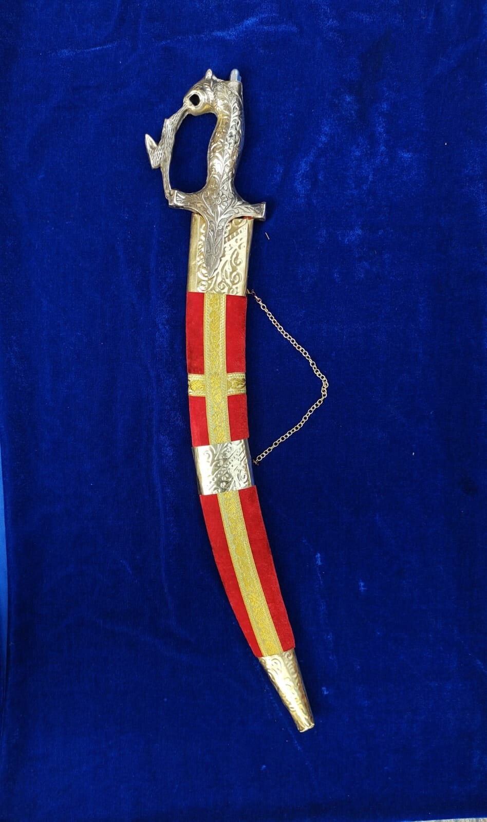 TRADITIONAL INDIAN RAJPUTI SWORD,STAINLESS STEEL BLADE WITH PERSONALISED CARVING