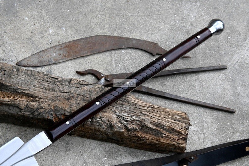 Custom Handmade Carbon Steel Blade Viking Machete Sword | Hunting Sword Camping