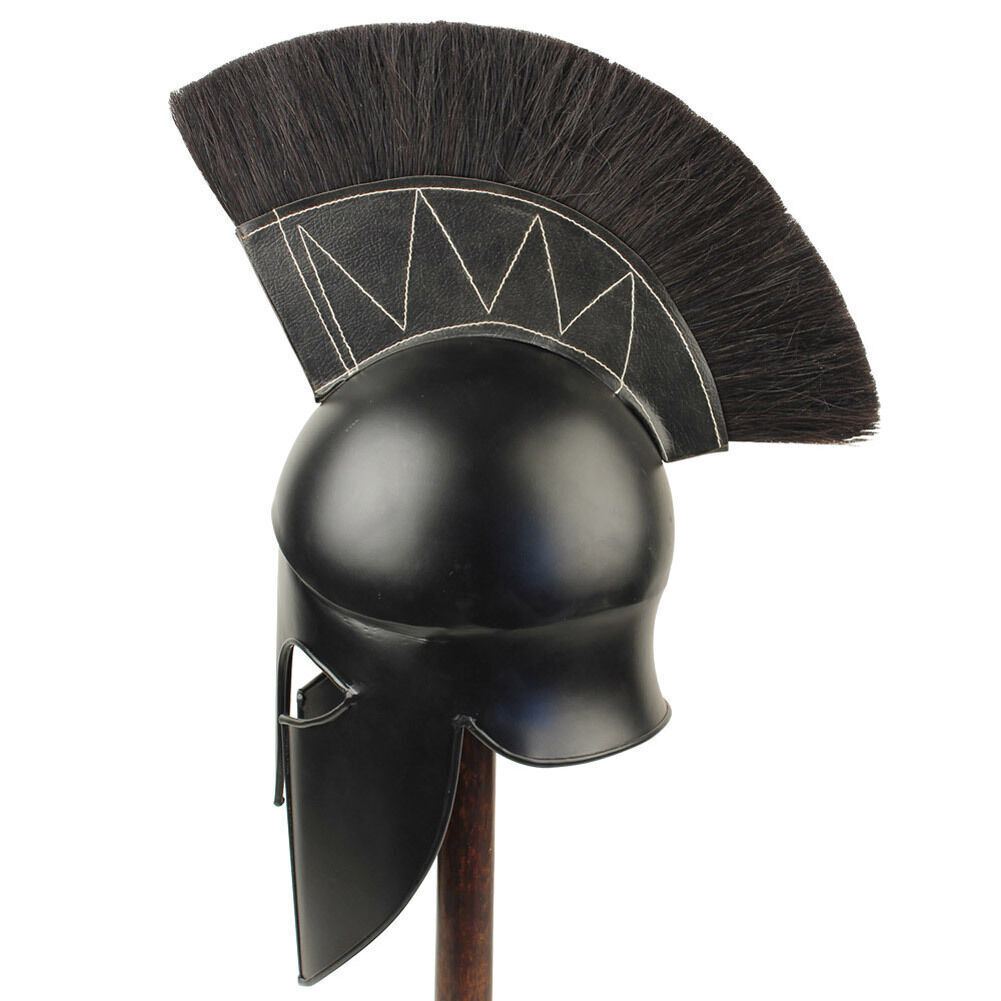 Medieval Dark Legionnaire Greek Corinthian Helmet Armor