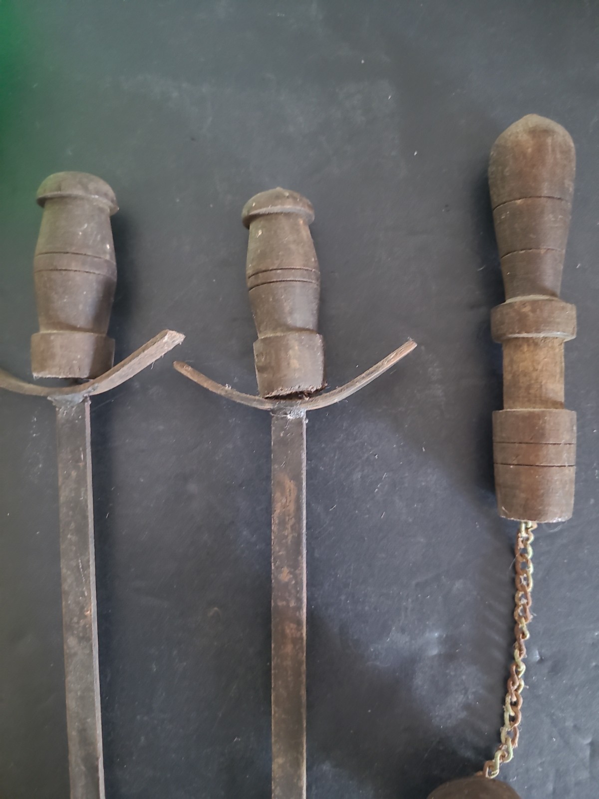 Vintage Midieval Sword & Mace Display Wall Decor 18 inch