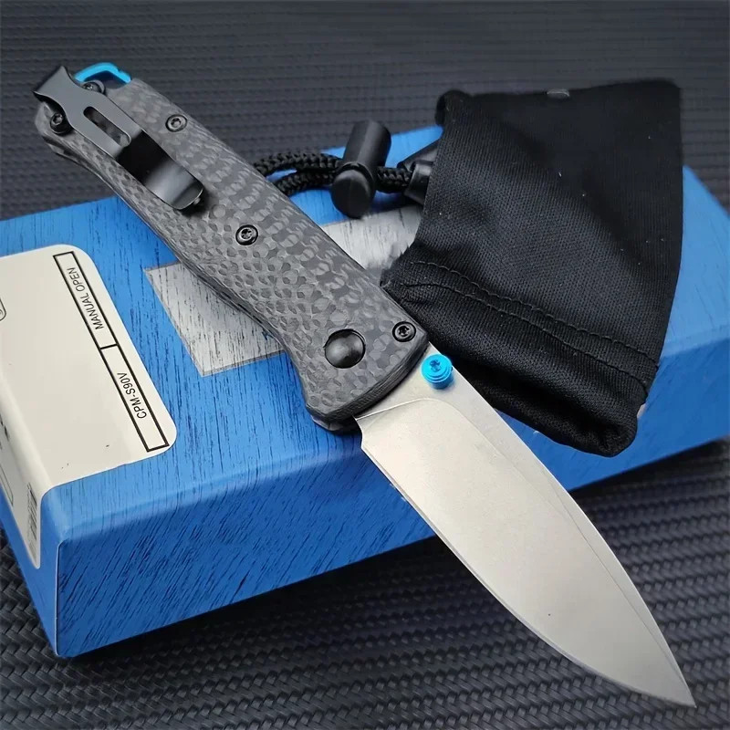 5333 Mini Bugout Style Carbon Fiber Folding Knife Drop-Point