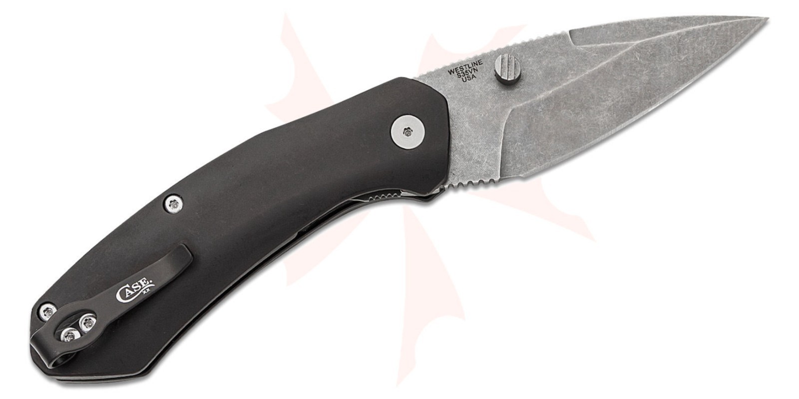CASE XX 36550 WESTLINE ASSISTED OPEN FOLDING KNIFE CPM-S35VN SS BLACK ALUMINUM