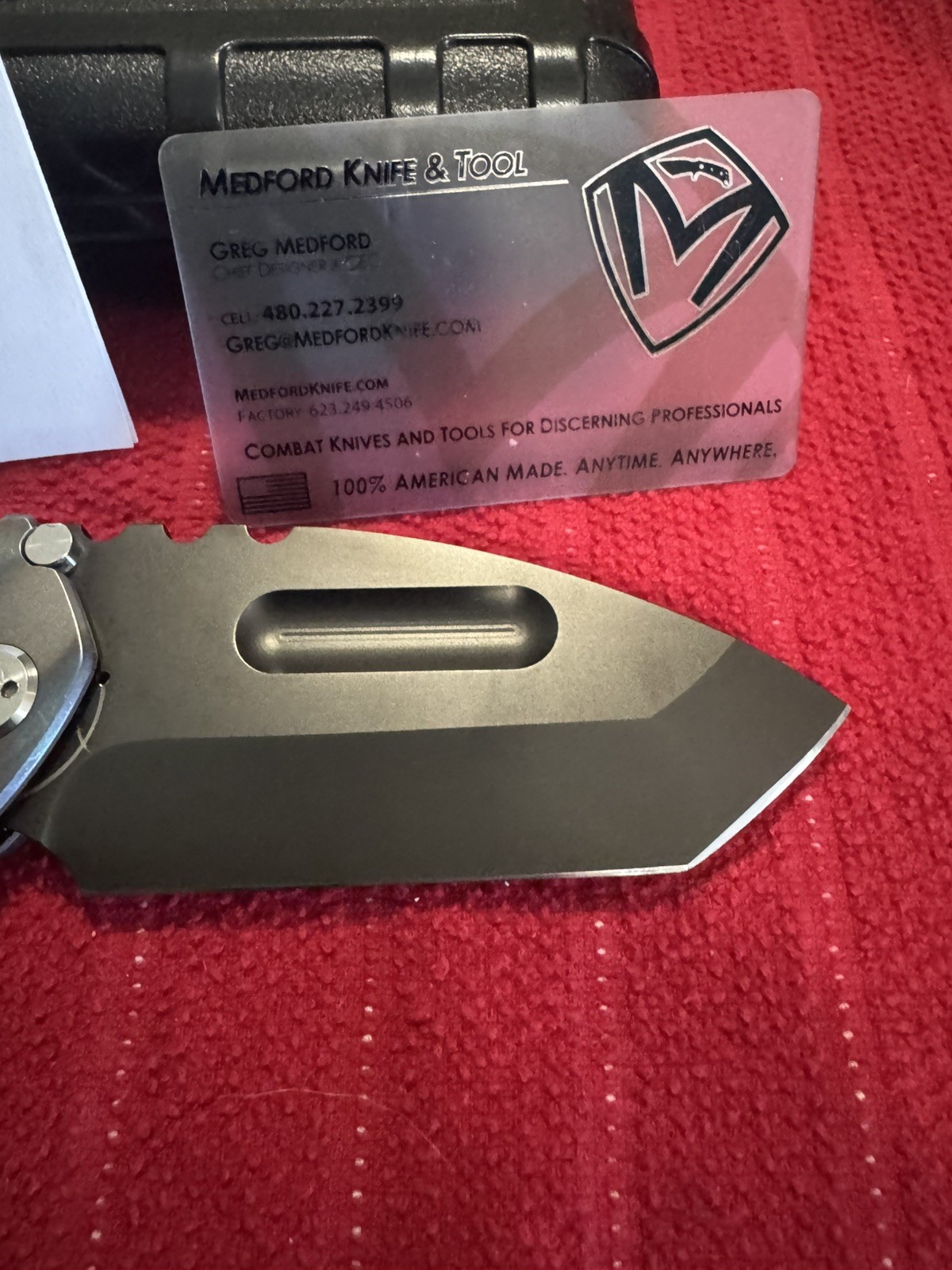 Medford Praetorian T Framelock Titanium Old school.