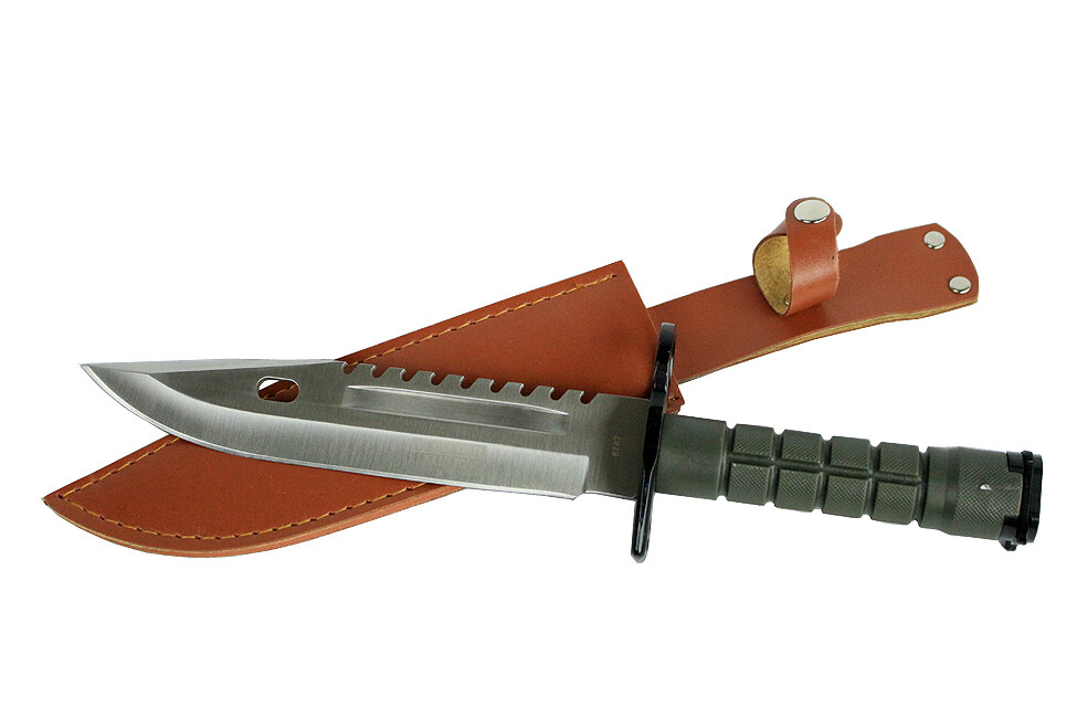 13.5″ Military Survival Rambo Fixed Blade Hunting Knife Bayonet Tactical Bowie