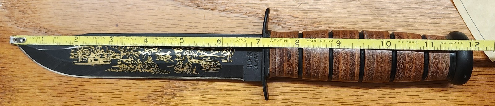 KA-BAR USMC Fighting Knife #1217 Vietnam War Commemorative Edition Box + Sheath