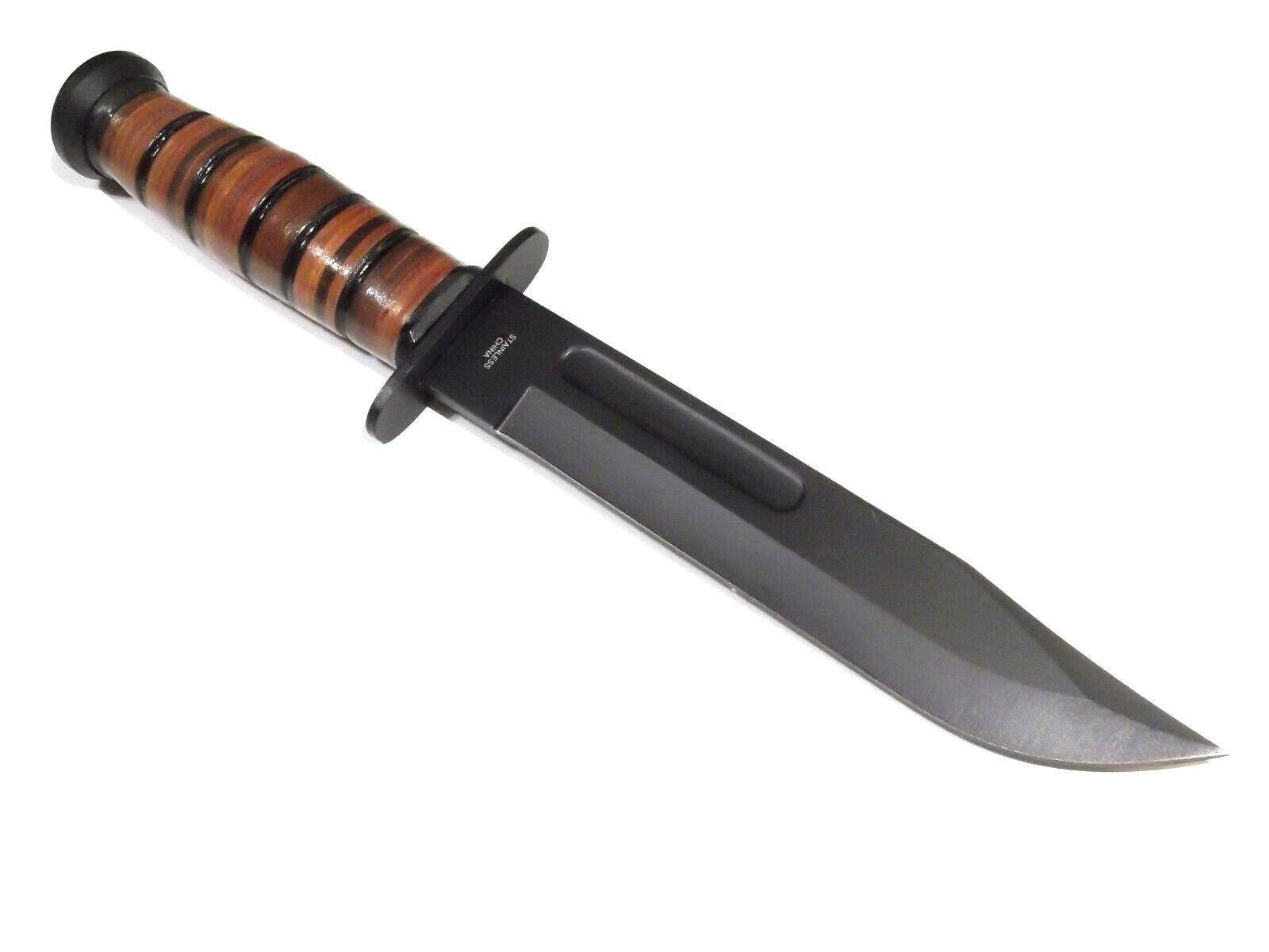 USMC style Military Combat Fighter leather fixed blade knife 12″ overall 211134