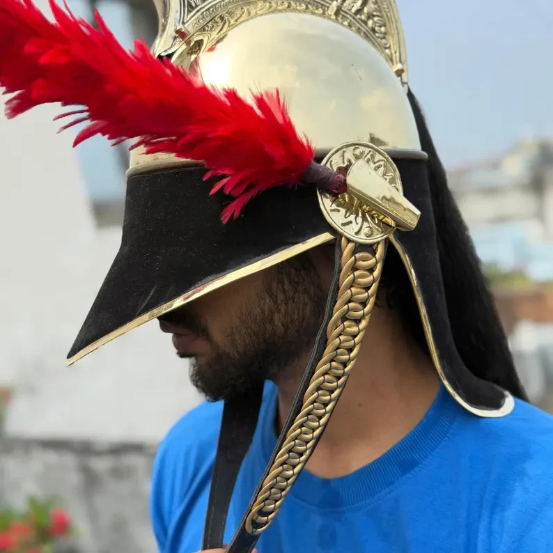 Napoleon Brass Pickelhaube Helmet – French Empire Cavalry Helmet | LARP, Cosplay