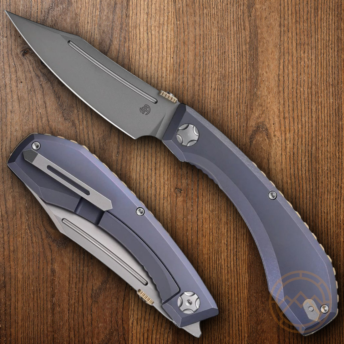 North Mountain Blade Redeemer Folding Knife 3⅜» M390 Steel Blade Titanium Handle