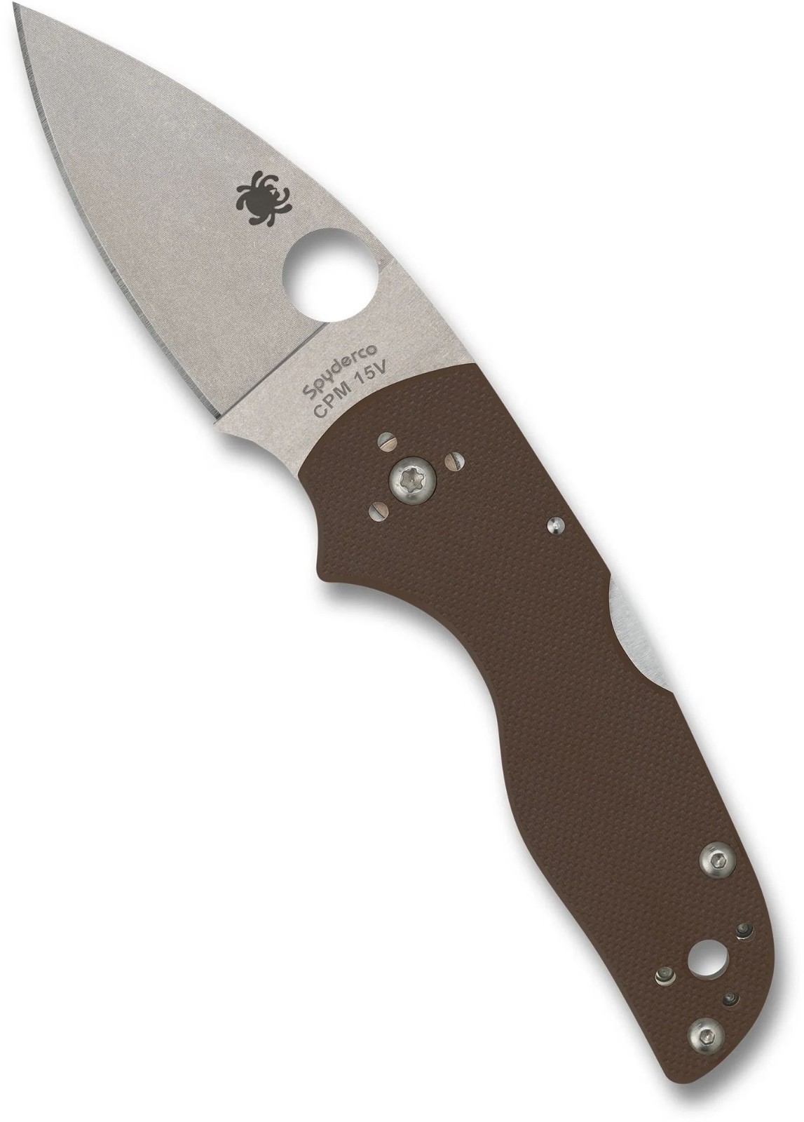 SPYDERCO Lil’ Native Sprint Run, Brown G-10 Scales, CPM 15V Steel, C230MBGPBN15V