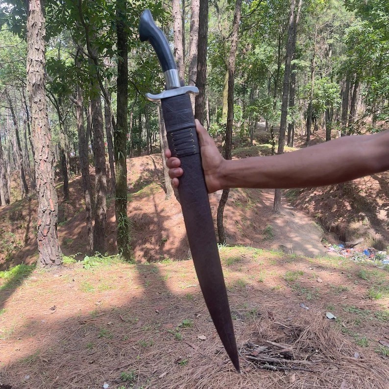 Custom Handmade Carbon Steel Blade Survival Viking Sword | Hunting Sword Camping
