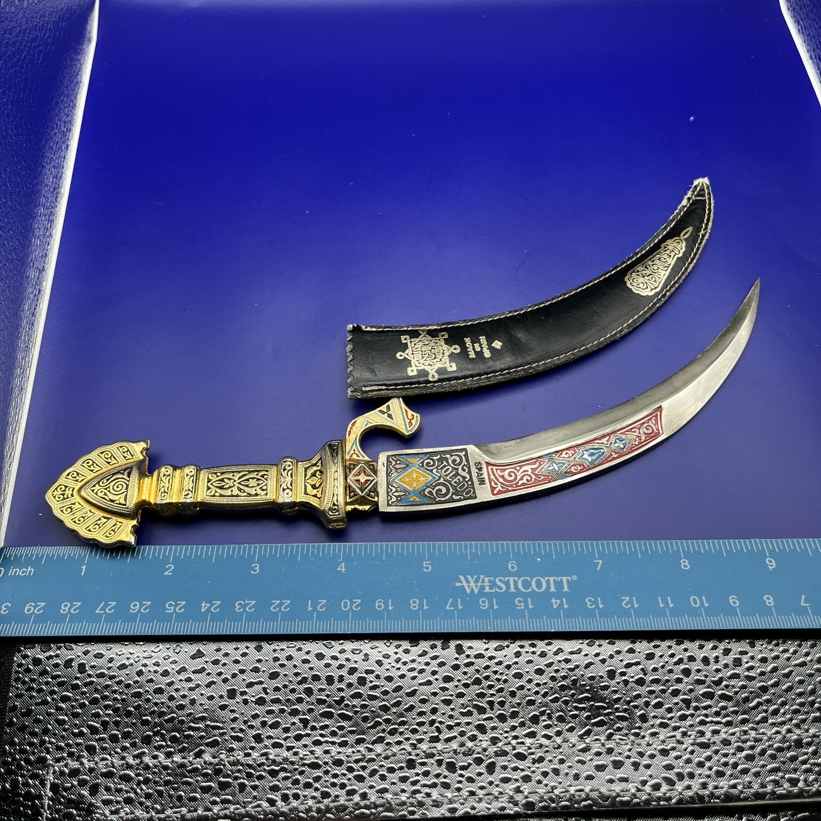Toledo Spain Decorative Scimitar Sword