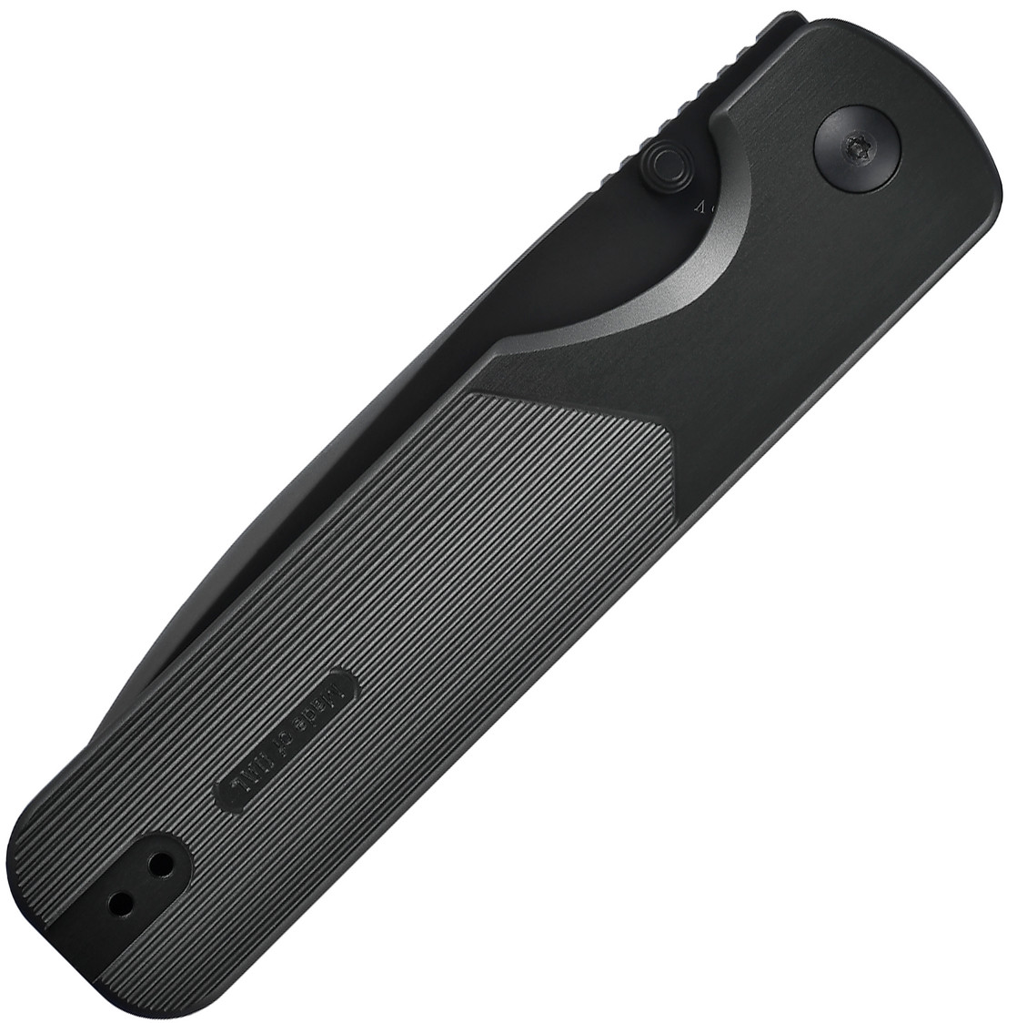 Oknife Duron Folding Knife 3.5″ Nitro V Steel Blade Stealth Gray Aluminum Handle