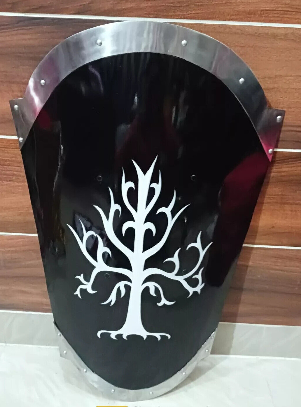 Medieval Black Base Tree Painted Cosplay Armor Reenactment costume shield