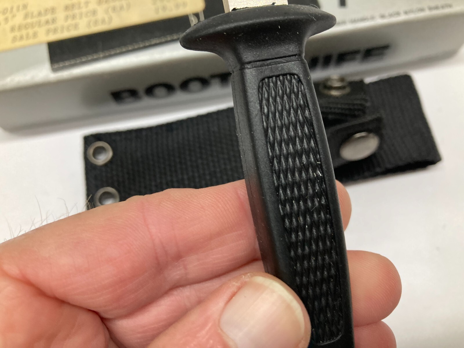 Fixed Blade Knife, Silver Blade, with Nylon Sheath G-011N 4.0268 91.26