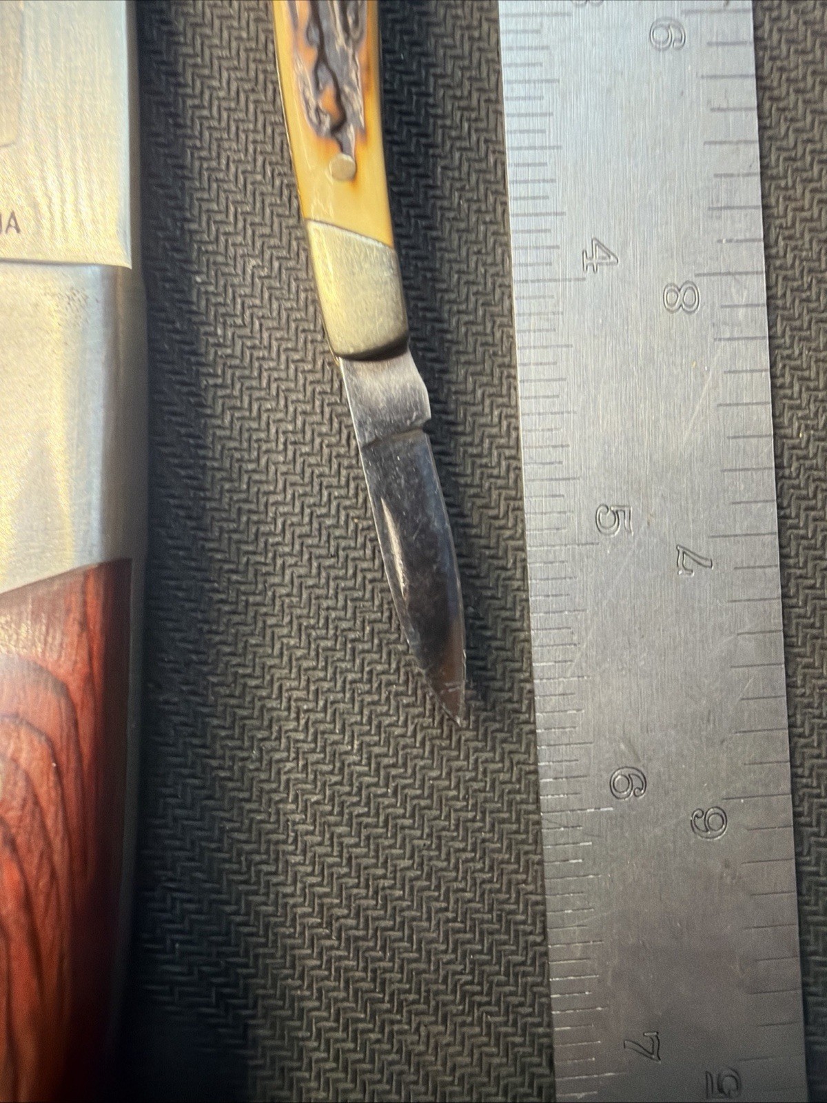 2 Winchester knives, 2003 Double Blade Stainless, & 3.5” Fixed Made in China