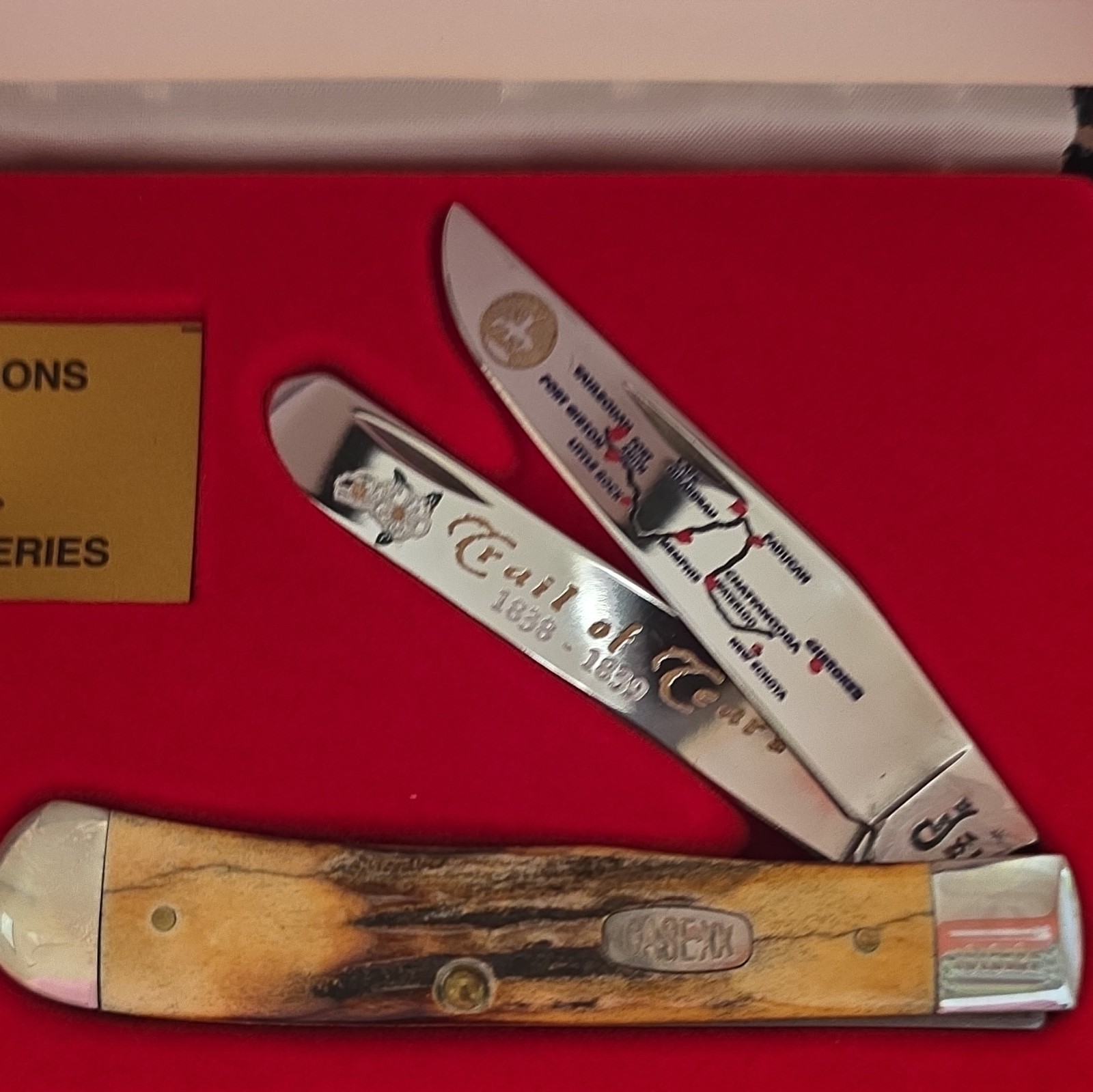 Case XX Trail of Tears Collectors Series 2-Blade Slipjoint, Bone, Brown