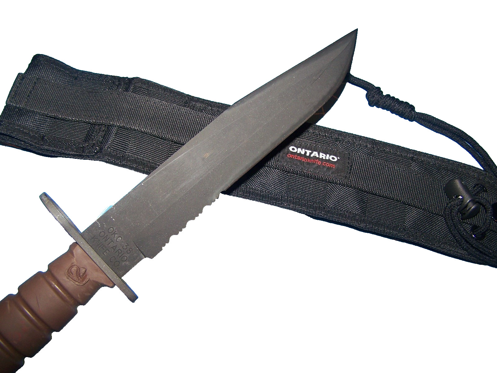 Vintage OKC3S Knife USMC Marine Corps Bayonet Ontario Knife Co & MOLLE Sheath
