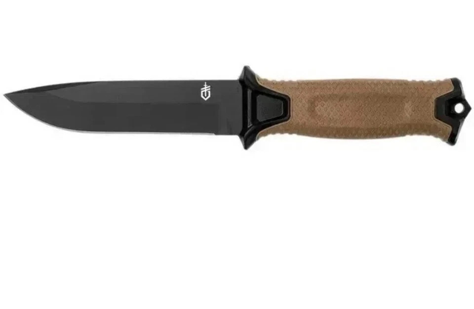 Gerber StrongArm Fixed Blade Knife Plain Edge Coyote Brown w/ Sheath New Box