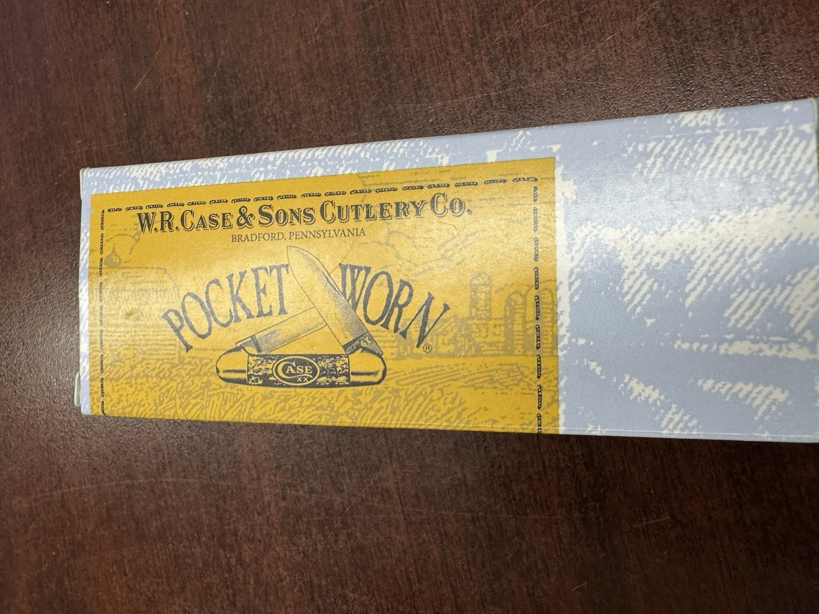 Case Knife Pocket Worn Mediterranean Blue None Medium Texas Toothpick