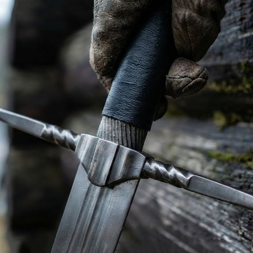 Geralt of Rivia 38″ Handmade White Wolf Sword Movie Stainless Steel Replica