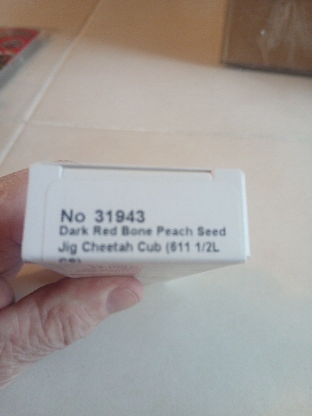 Case XX 2026 Dark Red Bone Peach Seed Jigged Cheetah Cub 611 1/2L CS ITEM #31943