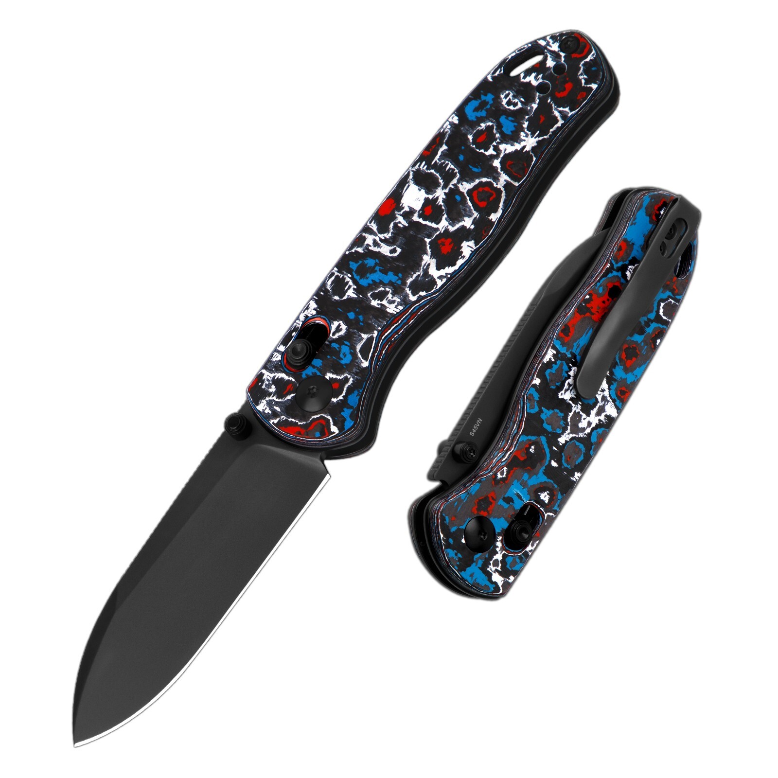 Kizer Drop Bear S45VN Blade Clutch Lock Fatcarbon Handle Ki3619A5