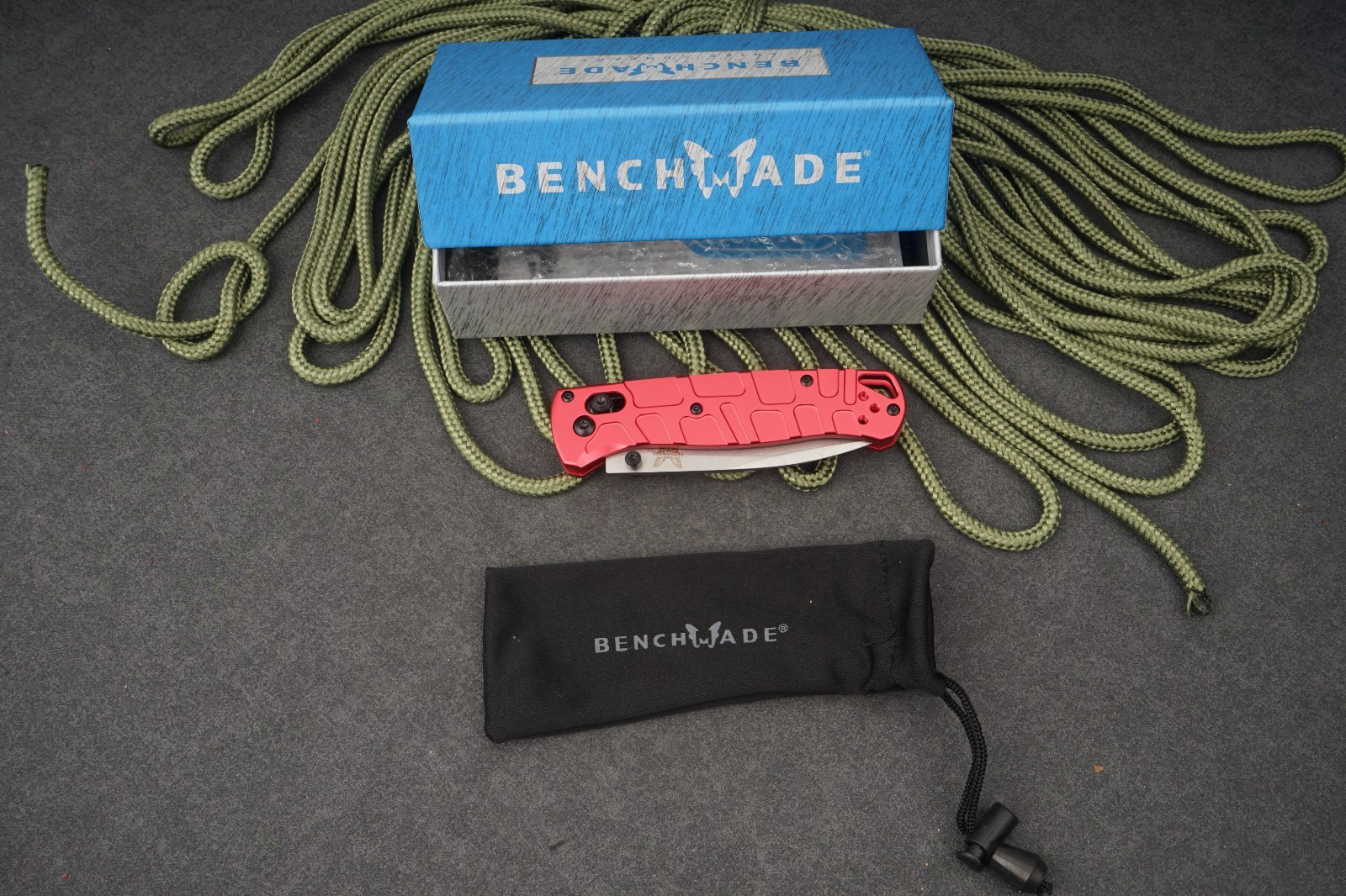 Benchmade 535 Bugout S30V Red Aluminum Handle AXIS Lock EDC Folding Knife