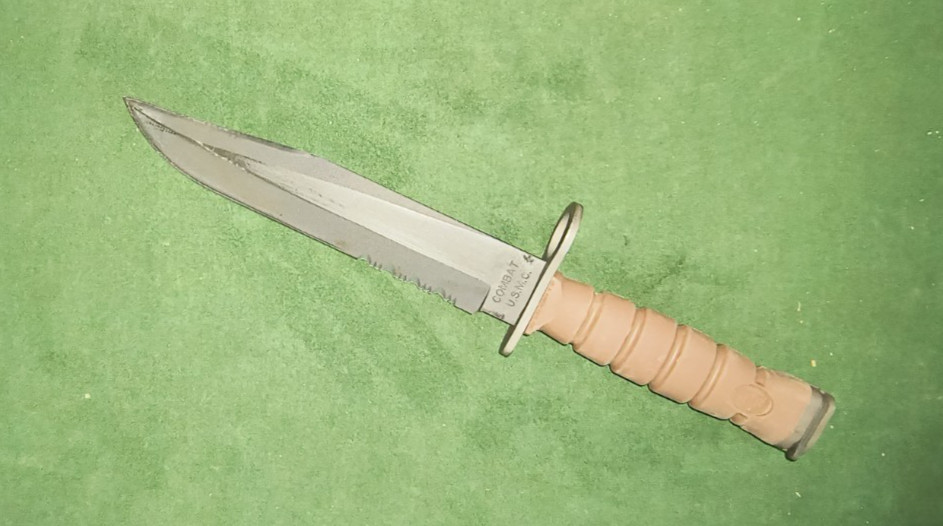 Vintage Genuine OKC3S OKC-3S Fighting Knife Bayont USMC Ontario Knife Co OKC USA