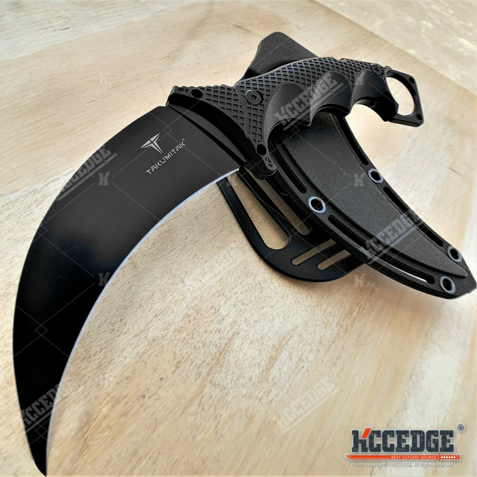 9″ Full Tang Fixed Blade Knife Tactical Karambit Survival Knives