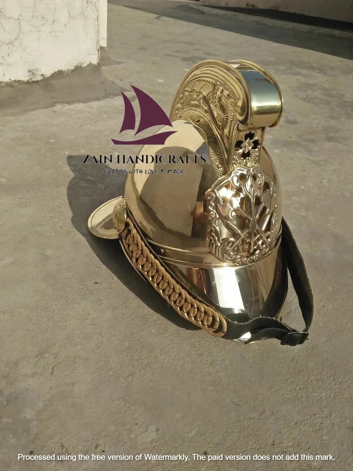 ZAIN Napoleonic French Cavalry Helmet, Brass Helmet collectible Halloween helmet