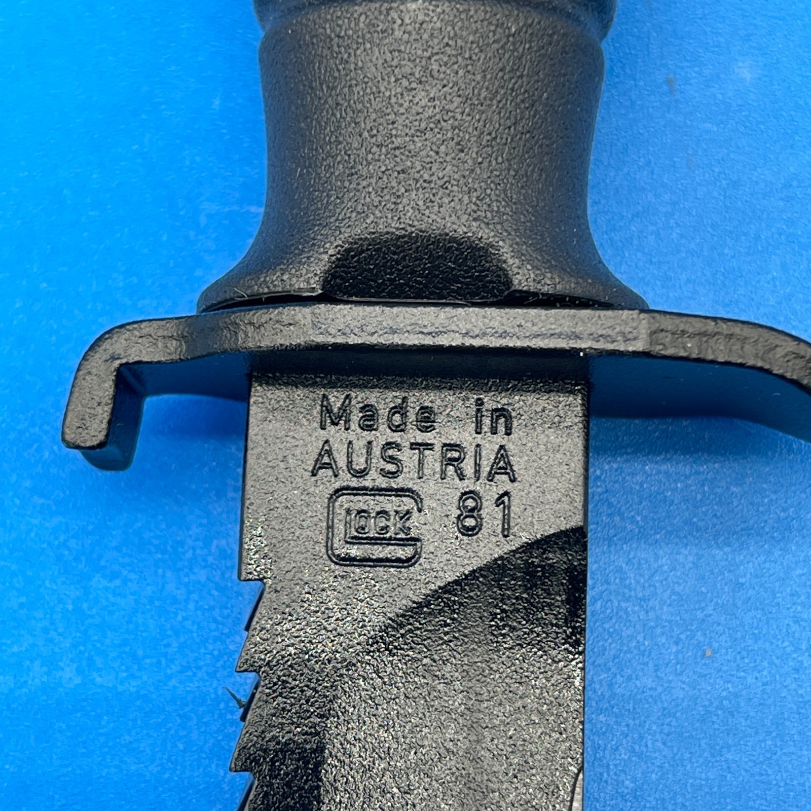 Glock Field Knife 6.5″ Fixed Blade Root Saw Black Steel Plain Edge – KB17281
