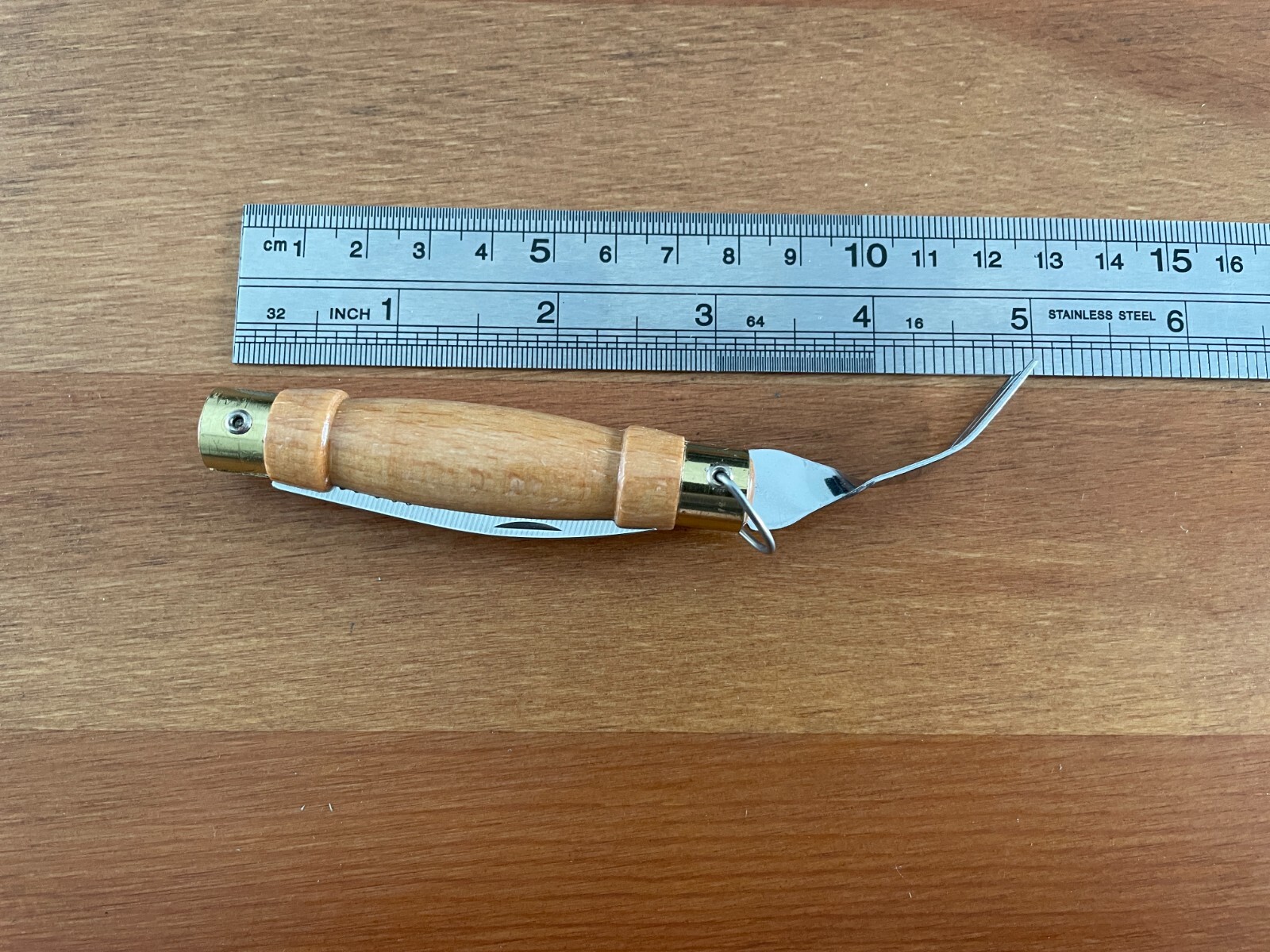2.16″ Portuguese Navaja MAM with Fork Inox-Palacoulo Wood Handle – USA Seller