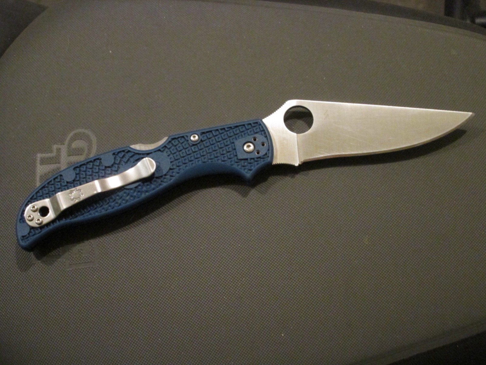 SPYDERCO Stretch 2 XL, Cobalt Blue FRN SPY27 Blade