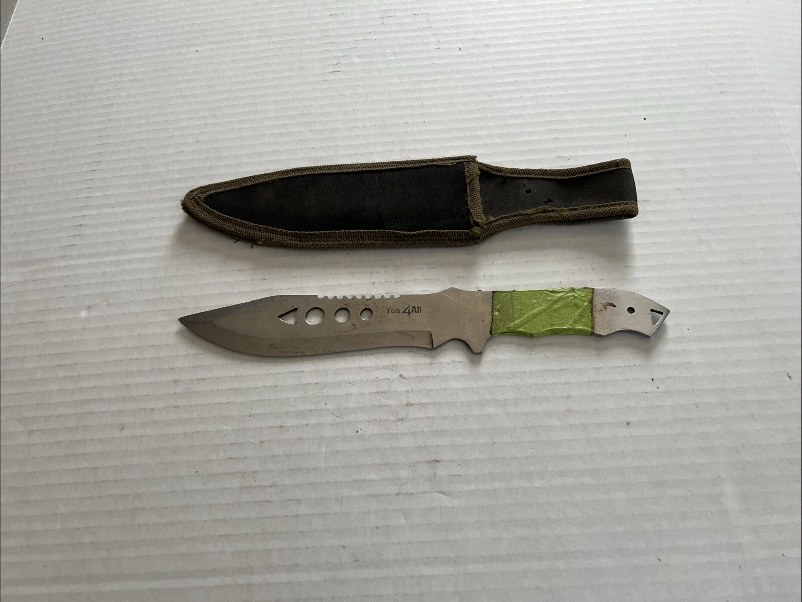 Yes4All Fixed Blade Knife 10.75″, 6″ Blade & Sheath